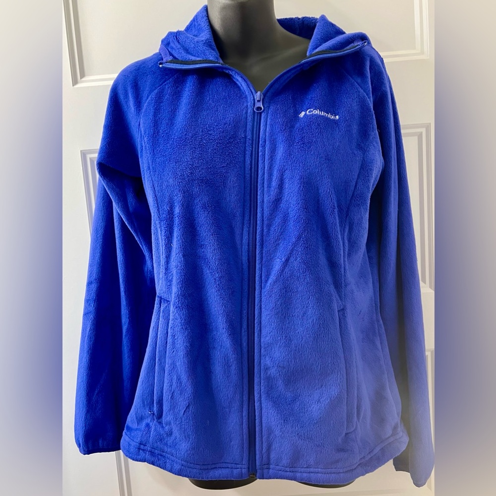 Columbia Purple Full-Zip Hooded Fleece Jacket